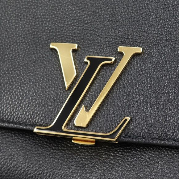 Louis Vuitton Volta Noir Taurillon Leather 2WAY Shoulder Top Handle Black - Picture 12 of 14